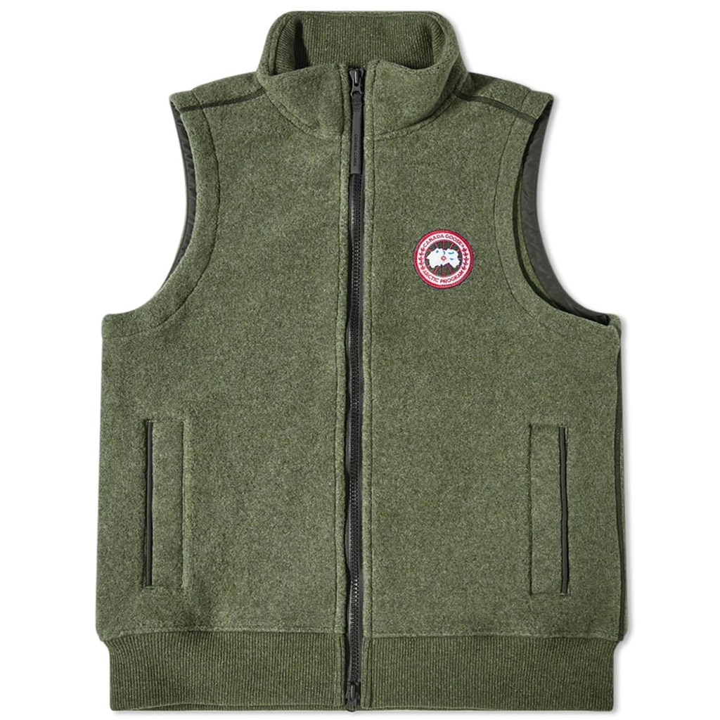 Canada Goose Men's Mersey Fleece Vest Dark Sage